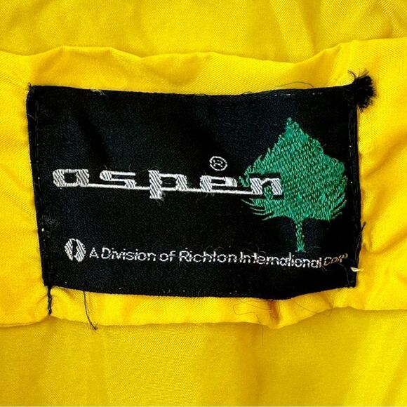 ASPEN Vintage 80’s Bright Yellow Ski Winter Jacket Size Large - Picture 5 of 16